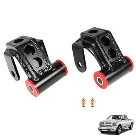 munirater 2 Leveling Kit Drop Lowering Shackles Replacement for 2003-2013 Ram 1500/2500/3500 2WD 4WD