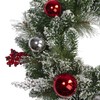 Northlight Flocked Mixed Pine with Ornaments Artificial Christmas Wreath -