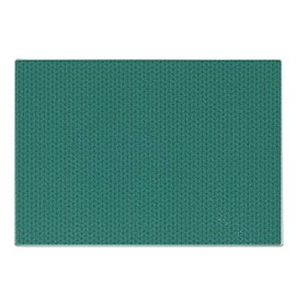 Ambesonne Teal Cutting Board, Knitting Inspired Pattern Sewing and Crafting Hobby Themed Design Monochrome Image Print, Decorative Tempered Glass Cutting and Serving Board, Small Size, Teal