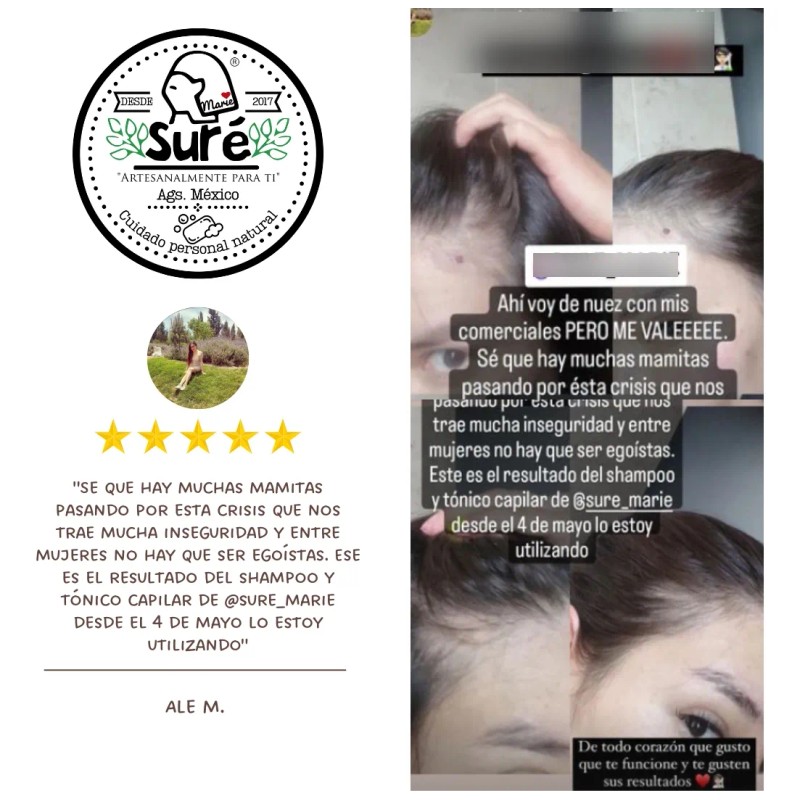Tratamiento Anti Caída Natural 1 Shampoo 500ml Y 1 Suero