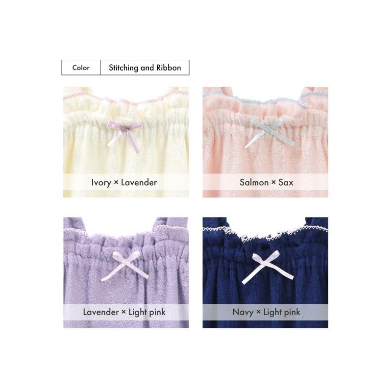 SHIROHATO Women's Bathrobe, Pile, Cool, Sweat, Summer, Thin, Ribbon, Blooming