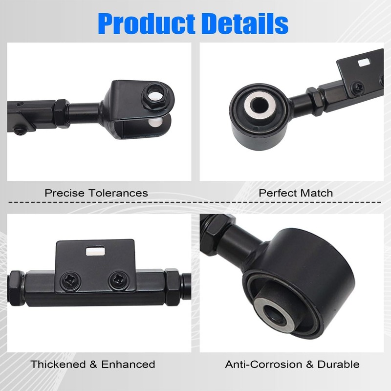 FZJDSD Rear Upper Adjustable Alignment camber Control Arm kit Compatible