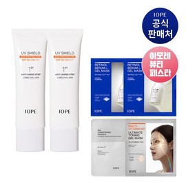 IOPE 기획 UV 쉴드 선 프로텍터 50ml 2개입 Planning UV Shield Sun Protector 50ml 2-pack