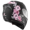 Bogotto H128 Fiori Helmet, Black/Pink, M