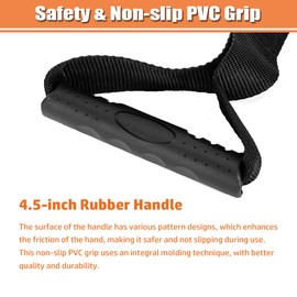 Manija de puerta de coche para personas mayores, asa de asistencia de transferencia portátil, barra de agarre de coche, dispositivo de asistencia, ajustable, para discapacitados, movilidad, ayuda de pie (negro)