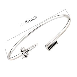 Hair Stylist Scissor and Comb Bracelet Hair Salon Stylist Thanks Jewelry (hair cuff)