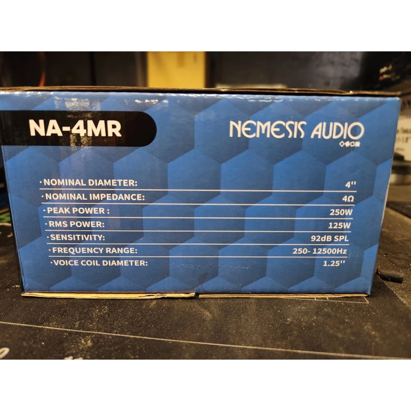 Nemesis Audio NA-4MR 4 inch 125 Watts RMS 4-ohm Car