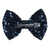 2-Pack 4-Inch Love Fairy & Glitter Sequin Bow Hair Clips-Sparkly