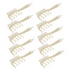 10pcs Z Shaped Wide Tooth Comb Stylish Portable Double Sided