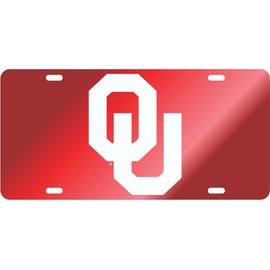 Decorvo College License Plate Acrylic Tag - Car Truck Accessory (Oklahoma)