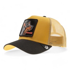 Goorin Bros. Beware 101-1783 Hat with Visor Polyester Blend Black/Yellow One Size, Black/Yellow, One Size