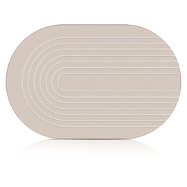 Elfcool Elfcool Stone Bath Mat Diatomaceous Earth Shower Mat Non Slip Quick Dry Bath Stone Mat Super Absorbent Bathroom Floor Mat for Bathroom Kitchen Counter (Off White)