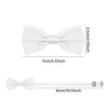 CHEERYMAGIC Men's Bow Ties Classic Solid Color Pre-Tied Bow Tie