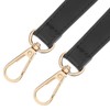 Yuanchu Black Short Handbag Handle Strap, 19 Inch PU Leather