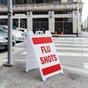 A-Frame Sidewalk Flu Shots 24" x 36" Double Sided A-Frame