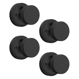 Asidrama 4 Pack Black Privacy Door Knobs with Lock, Door Handles with Matte Black Door Knobs Interior for Bedroom or Bathroom, Heavy Duty Door Lever for Left Right Sided Doors