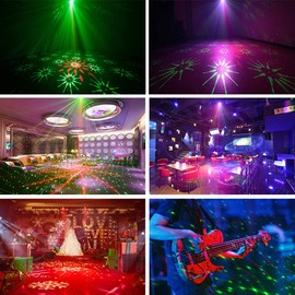 Party Lights Disco Lights DJ Equipment, SPOOBOOLA Stage Lighting Strobe Lighting Karaoke Equipment Sound Strobe Party Bar Birthday Wedding Holiday Event Live Show Christmas Decoration Lights