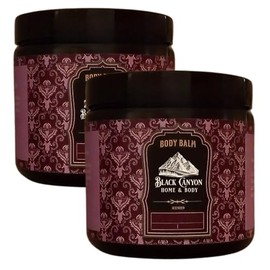 Black Canyon Honey & Apricot Scented Body Balm with Jojoba Oil, 16 Oz (2 Pack)