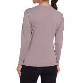 HovSiyla 5 Pack Women Long Sleeve Shirts Running UV Rash Guard Casual Tops Sun Protection Workout Hiking T Shirts for Women Black White Dark-Green Lime Dark-Pink Small