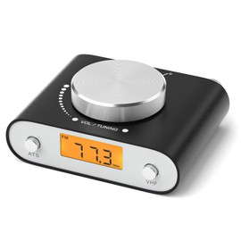 Nobsound Mini FM Radio Transistor Global Universal Manual/Auto Search (with Display Screen) Small Radio Tuner