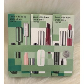 Clinique 6-pc Lash + Lip Duos Mascaras Lipsticks Lip Gloss GREAT DEAL $137 VALUE