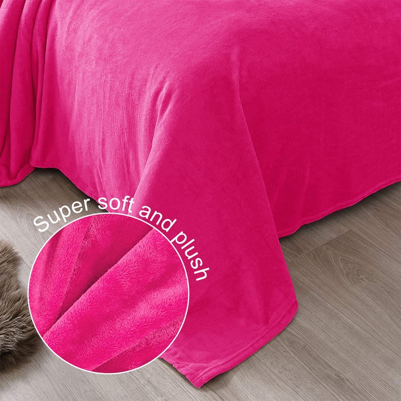 Exclusivo Mezcla Fleece Blanket Queen Size for Bed, Super Soft