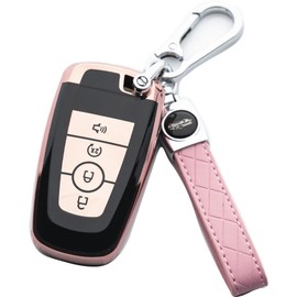 Tautrophen Key Fob Cover Fit for Ford Edge Bronco Explorer Expedition Ranger Escape Maverick F150 F250 F350 Smart Key