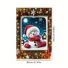 Saoplasa Christmas Party Banner 47x31 Inch Snowman Window Cover Holiday