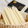 24 Pack Beeswax Taper Candles in Bulk 8 inch Tall