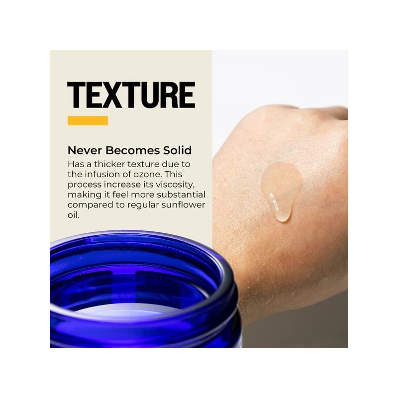 PurO3 Ozonated Sunflower Oil – Pure, Natural, Organic Skincare for