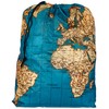 Kikkerland Travel Laundry Bag - World Map, 41cm x 56cm