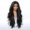 Looxey Long Wavy Wig for Women 28 Inch Curly Hair