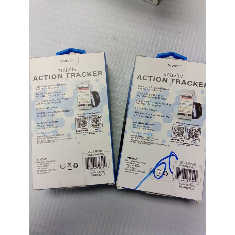 vivitar Set of 2 - Vivitar Activity Action Fitness Tracker