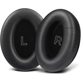 SOULWIT Lambskin Replacement Ear Pads for Bose A30 Aviation Headset, Earpads Cushions with High-Density Noise Isolation Foam - LS Black