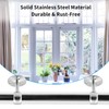 Moicstiy 4Pcs 3/4 Inch Shower Curtain Rod Bracket Ceiling Mount