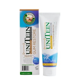 UNITEIN Gum Restore Toothpaste, Improves and protects damaged & bleeding gums, Breaks Down Plaque, Resists Tarter, Plant-based Formula, 99% Natural Ingredients, Free of Fluoride, Triclosan, Microbeads