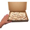 SKIR'CO (Pack of 300) Wooden Dowels 8x60mm Grooved Wood Dowels
