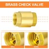 GASHER 2PCS Brass Check Valve 1/2" FNPT Thread, Backflow Prevention,