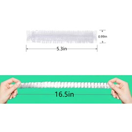 100 pieces - Disposable plastic clear shower cap Unisex, multi-purpose shower cap, bathroom shower, women's beauty or cooking, men's hair cap, travel, plastic clear hair cap