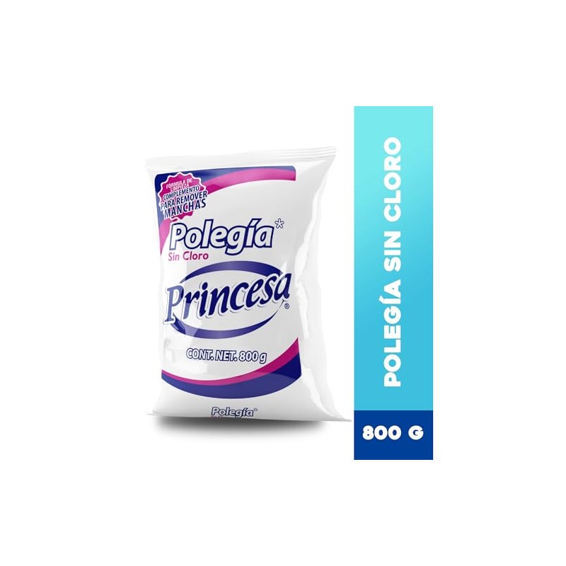 POLEGÍA PRINCESA QUITAMANCHAS 800g, Paquete de 2 unidades