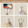 12-Pack Stick on Hooks for Hanging - Extra Sticky 6KG