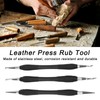 Fyearfly 3-Piece Leather Carving Tools, Leather Craft Leather Carving Tool,
