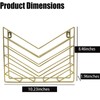 ZAYHENYOO Modern Wall Mounted Magzine Rack,Gold Wall Mount File Organizer,
