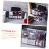 WOONEKY Bathroom Wall-mounted Storage Box Cosmetic Organizer for Makeup and