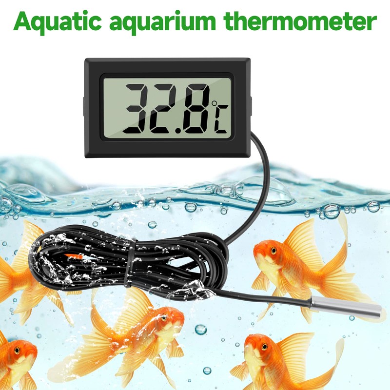 DearCal Digital Fridge Freezer thermometer with LCD Display,Home Temperature Monitor