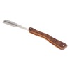Men Manual Razor Redwood Handle Shaver Zinc Alloy Blade Straight