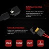 13ft LED Light Switch Wiring Harness 14AWG 1‑to‑2 with Relay