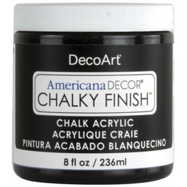 Deco Art Americana Chalky Finish Paint 8oz, Carbon