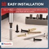 Kozelo 200pcs Phillips Flat Head Wood Screws - [ST4x25mm] Carbon