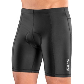 SLS3 Triathlon Shorts Men - Tri Short Mens - Men's Triathlon Shorts (Black, X-Large)